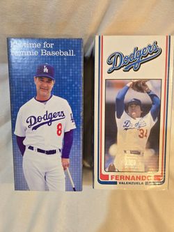Fernando Valenzuela - Don Mattingly LA Dodgers 2011 SGA Bobblehead NIB
