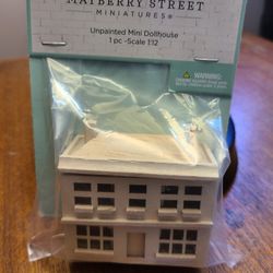 Mayberry Street 1:12 Scale Dollhouse – Unpainted & Ready for Your Creativity!