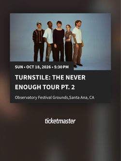 Turnstile ticket