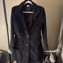 Black Coat Ladies Size Large 