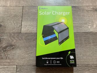 BigBlue 28W Solar Panel Charger with USB Charge Ports, Portable Solar Phone Charger for Camping