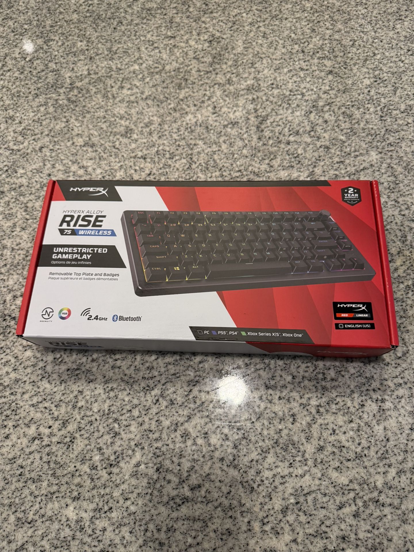 HyperX Alloy Rise 75 Wireless Gaming Headset