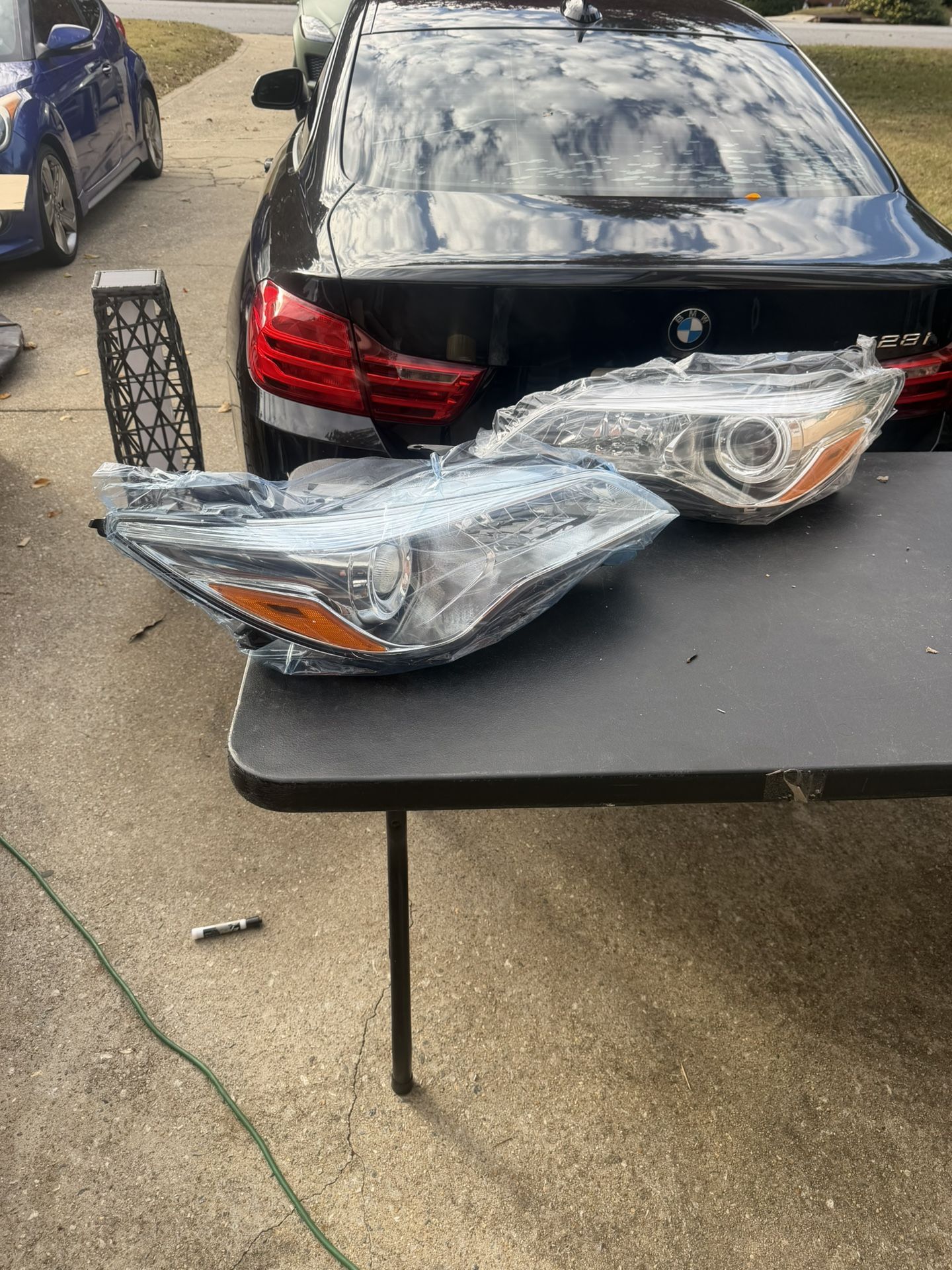 2015 2016 2017 Camry Headlight Assembly Headlights for 2015-2017 Toyota Camry Headlamp Replacement Left and Right - Chrome Housing