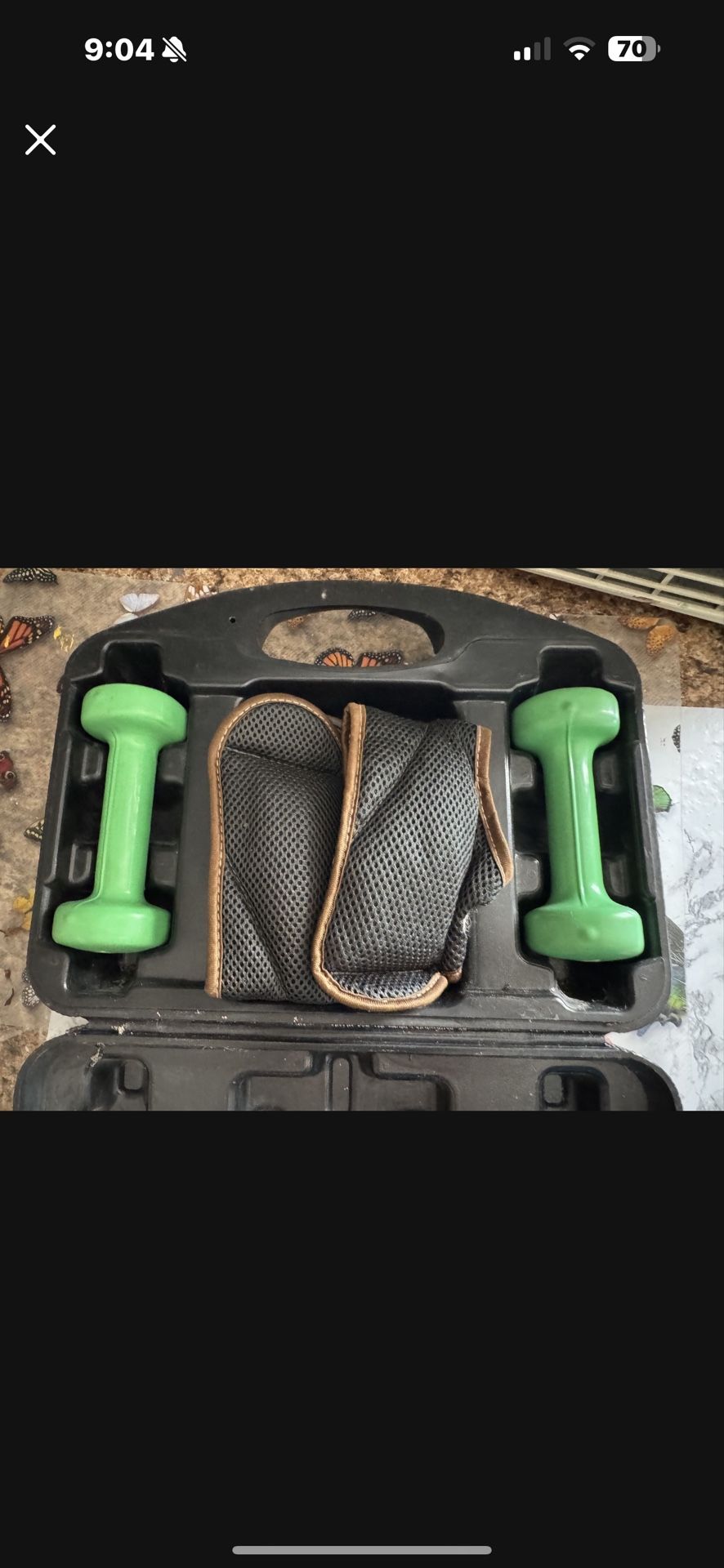 Wrist And 2 Lb Hand Weight S In Plastic Case