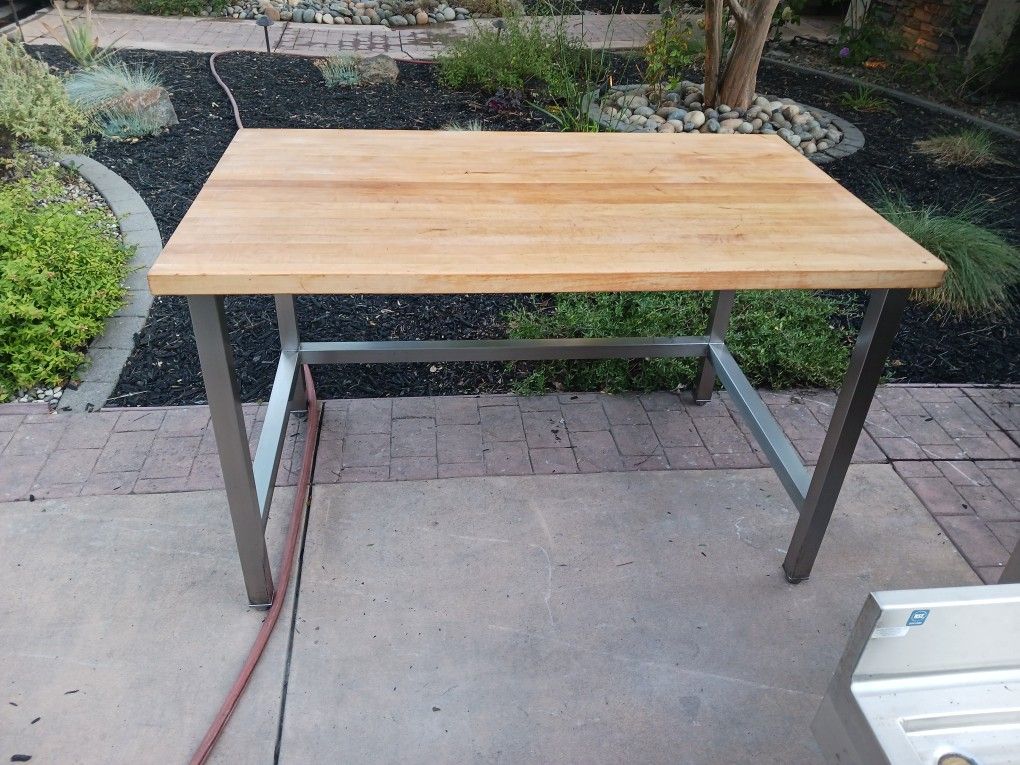 Table, Butcher Block - 60 X 36 X 36 X 1.75 Thick