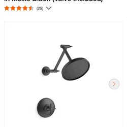KOHLER Paces Single Handle 3-Spray Shower Faucet 