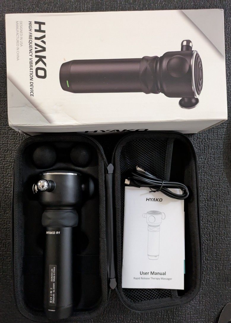 HYAKO R1 Deep Tissue Vibrating Muscle Massager Therapy Back Massager for All Body Relief Muscle Pain HYAKO R1 Deep Tissue Vibrating Muscle Massager Therapy Back Massager for All Body Relief Muscle Pain