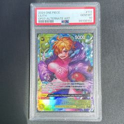 2024 ONE PIECE LILITH OPO7-ALTERNATE ART #111 GEM MT 10