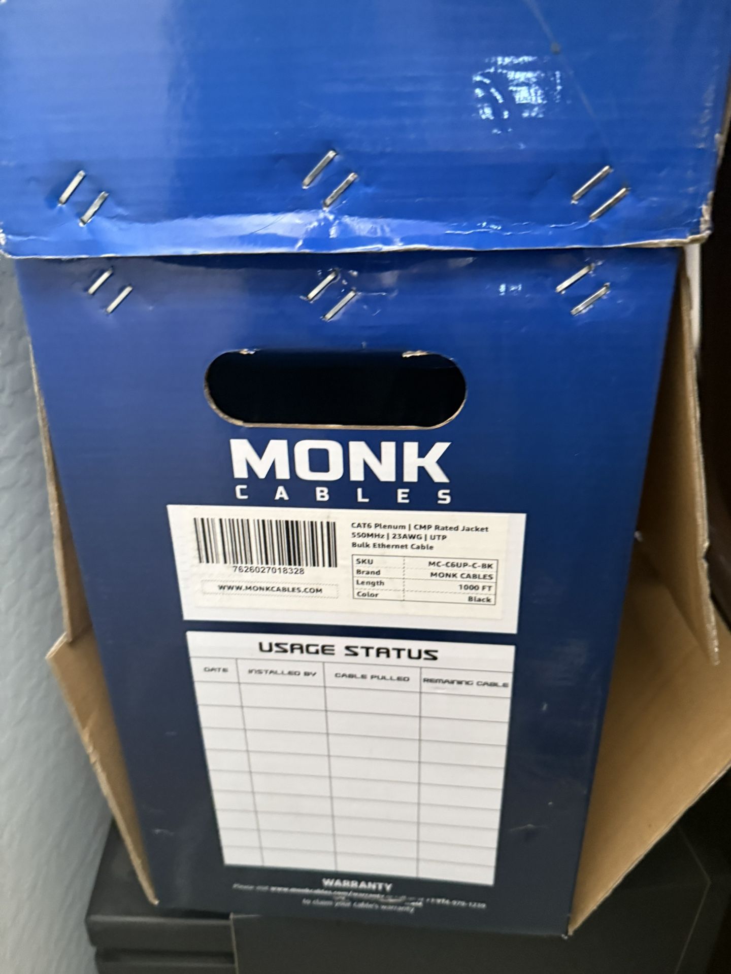 Monk Cat6 Plenum