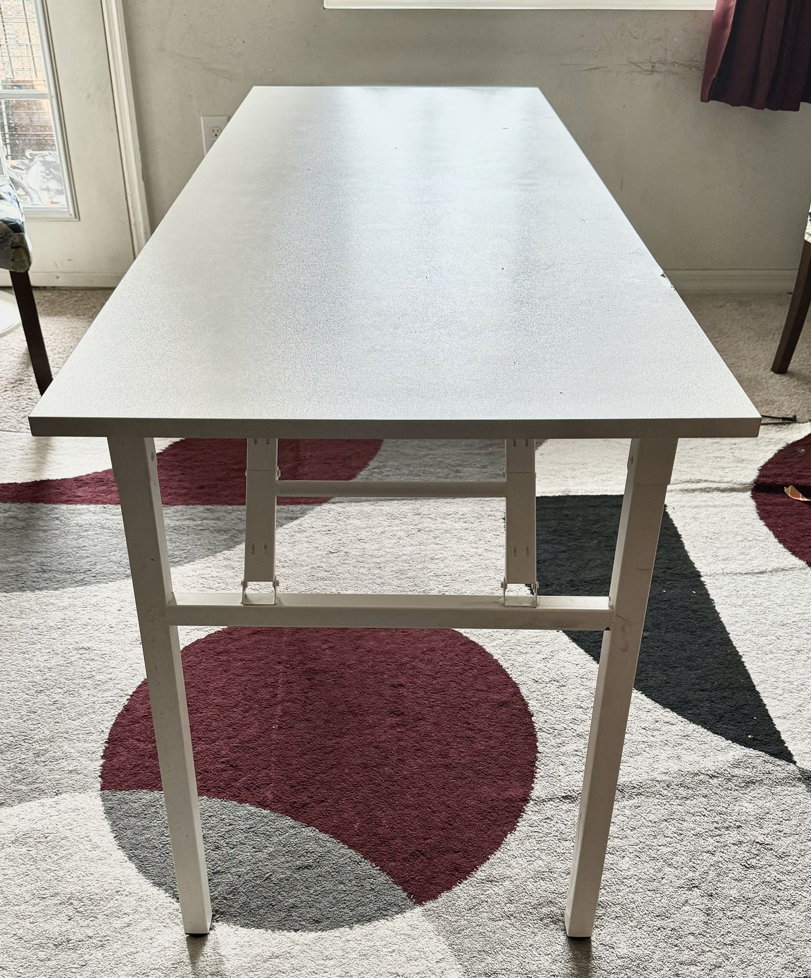Computer Desk Folding Table  (White)