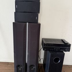 Yamaha RX-V373 Receiver With 5.1 Speakers