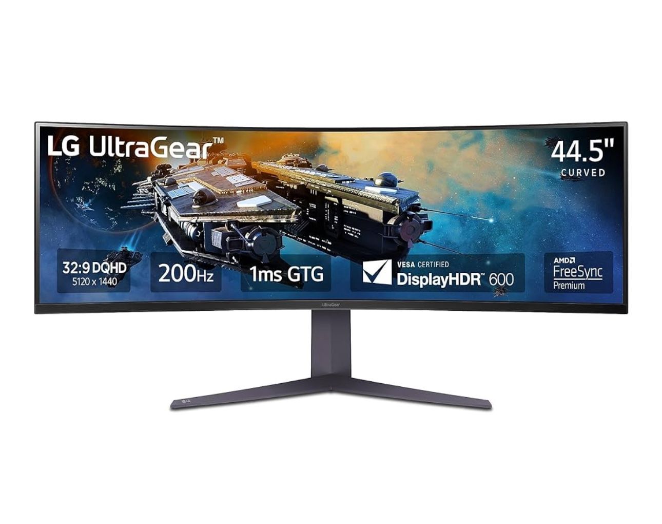 45 Inch UltraGearâ„¢ QHD 1440P 1ms 200Hz Curved Gaming Monitor with VESA DisplayHDRâ„¢ 600