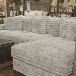 Brand New Comfy Super Plush Corduroy Sectional 