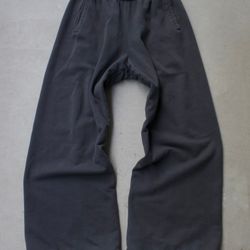 yeezy gap double layered heavy sweatpants black