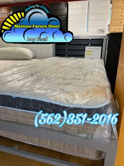 Twin Pillowtop mattress and Boxspring bed set Colchon y tambor