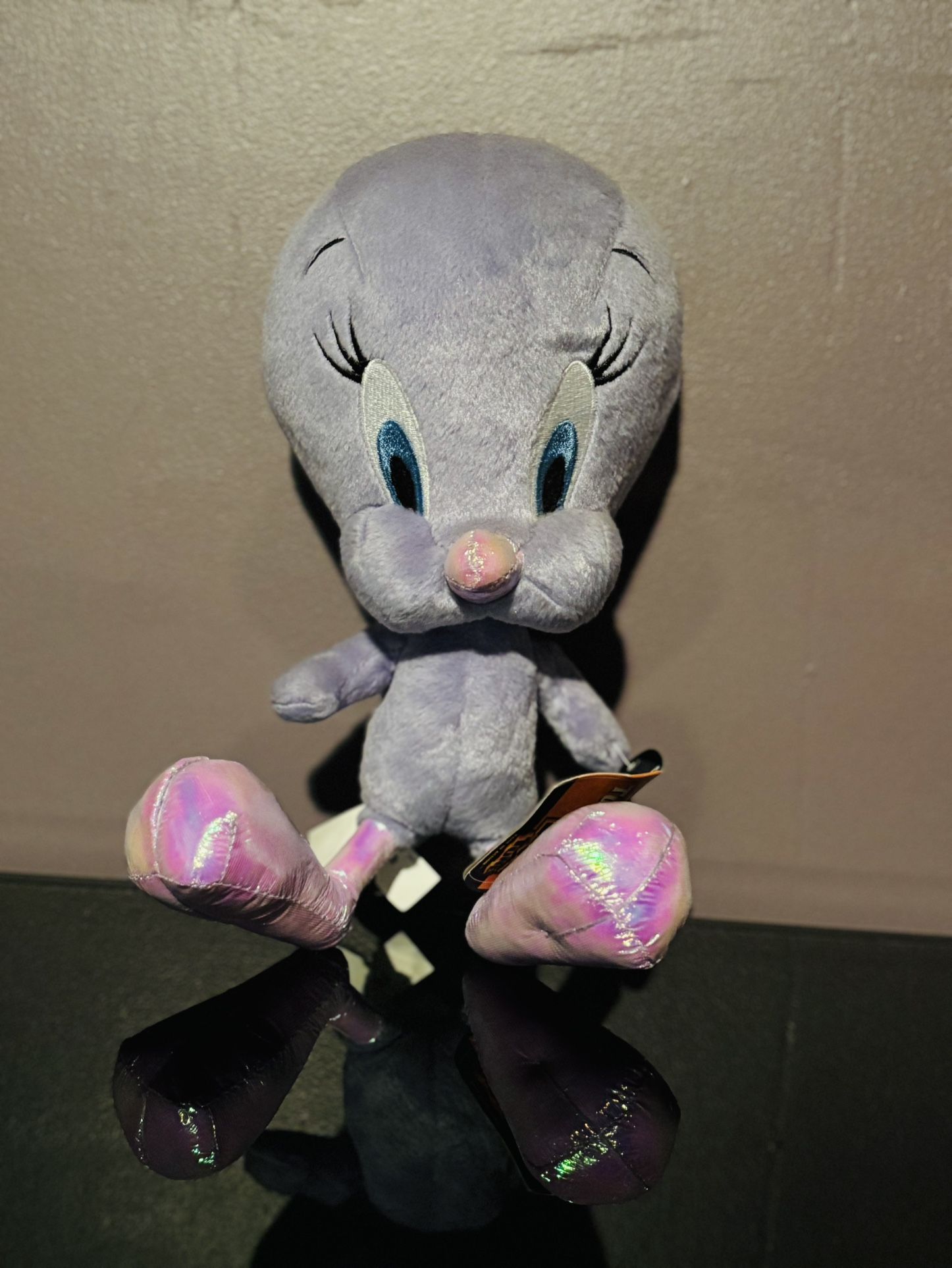 11" Tweety Bird Purple Metallic Plush