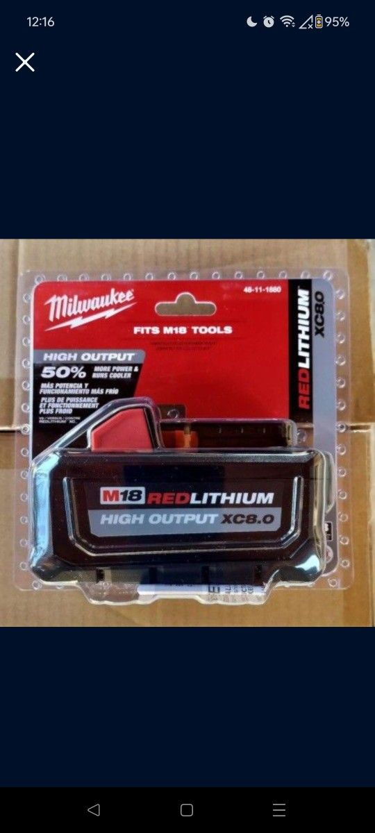Milwaukee Battery Pack $120…Firm On Price...Pickup Only...