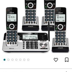 Vtech 4 Handset Cordless Answering System With Smart Call Blocker 