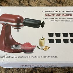 Shaved Icemaker For Stand Mixer Attachment 