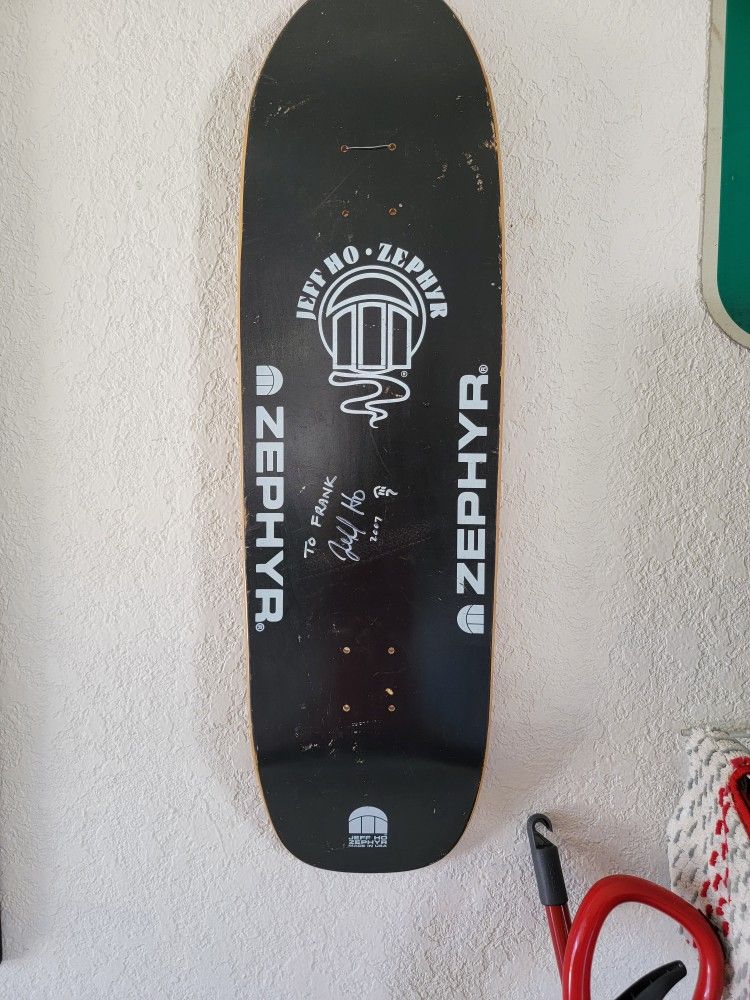 Jeff Ho Zephyr Skateboard Signed