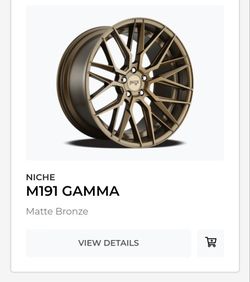 Niche 19" Matte Bronze Wheels