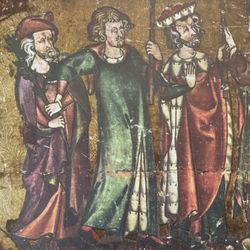 MARY SUITORS Orig Vintage 50’s Poster Norway Antique Fine Art Print Stave Church Collectible Italy Printed