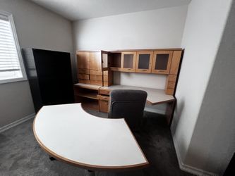 office desk and table and chair