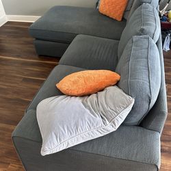 Great Condition! Couch with Lounge Seat (excluding Pillows)