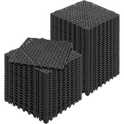 VEVOR Interlocking Drainage Floor Mat 12" x 12" PVC Non-Slip Floor Tiles 50 Pack