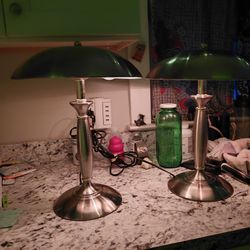 pair of 3 way Touch Dimmable Lamps