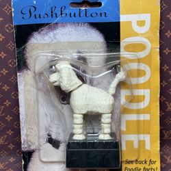 1997 Accoutrements Pushbutton Poodle Toy