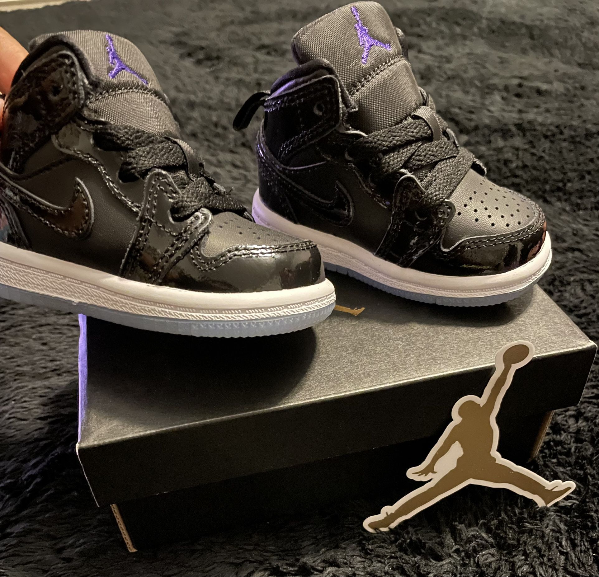 Black Air Jordan For Baby Boy Or Girl Size 3 C