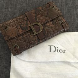 Dior snakeskin wallet 