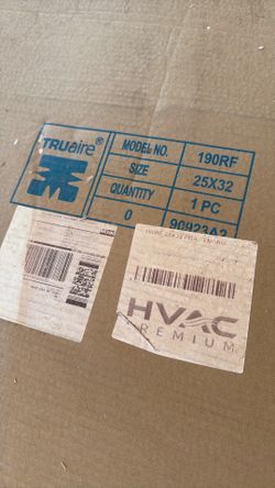 Truaire hvac return filter 25x32 white