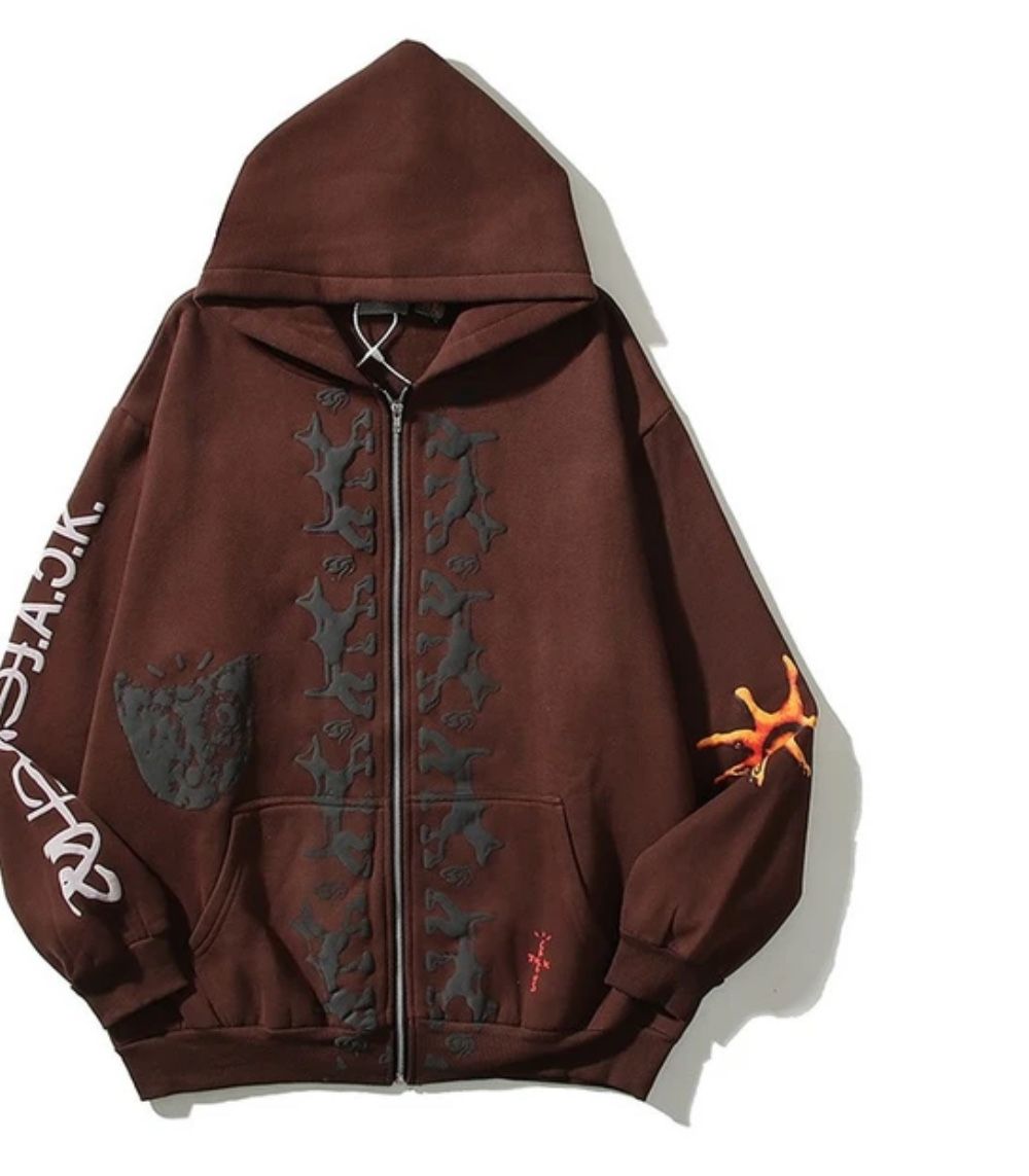 Travis Scott Reverse Dog Zip Up Hoodie