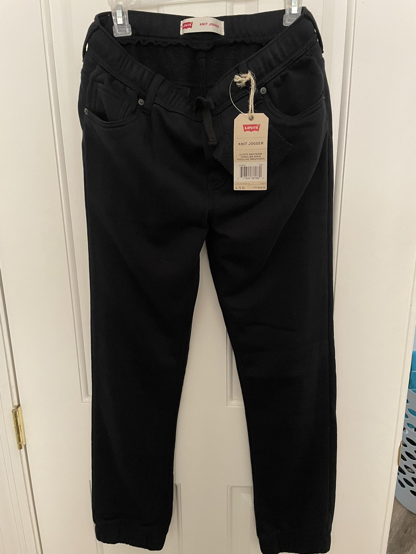 Levi’s Youth Size XL Jean Style Joggers, 2 Pairs, Black, NEW
