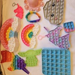 🌈 Mega Pop It Fidget Toy Bundle! Stress Relief & Sensory Fun for All Ages! 🐙✨