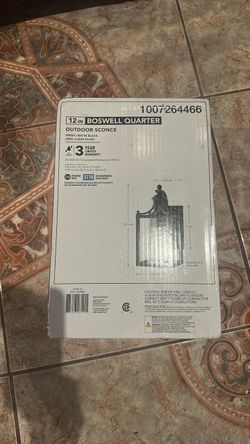 Hampton bay outdoor sconce