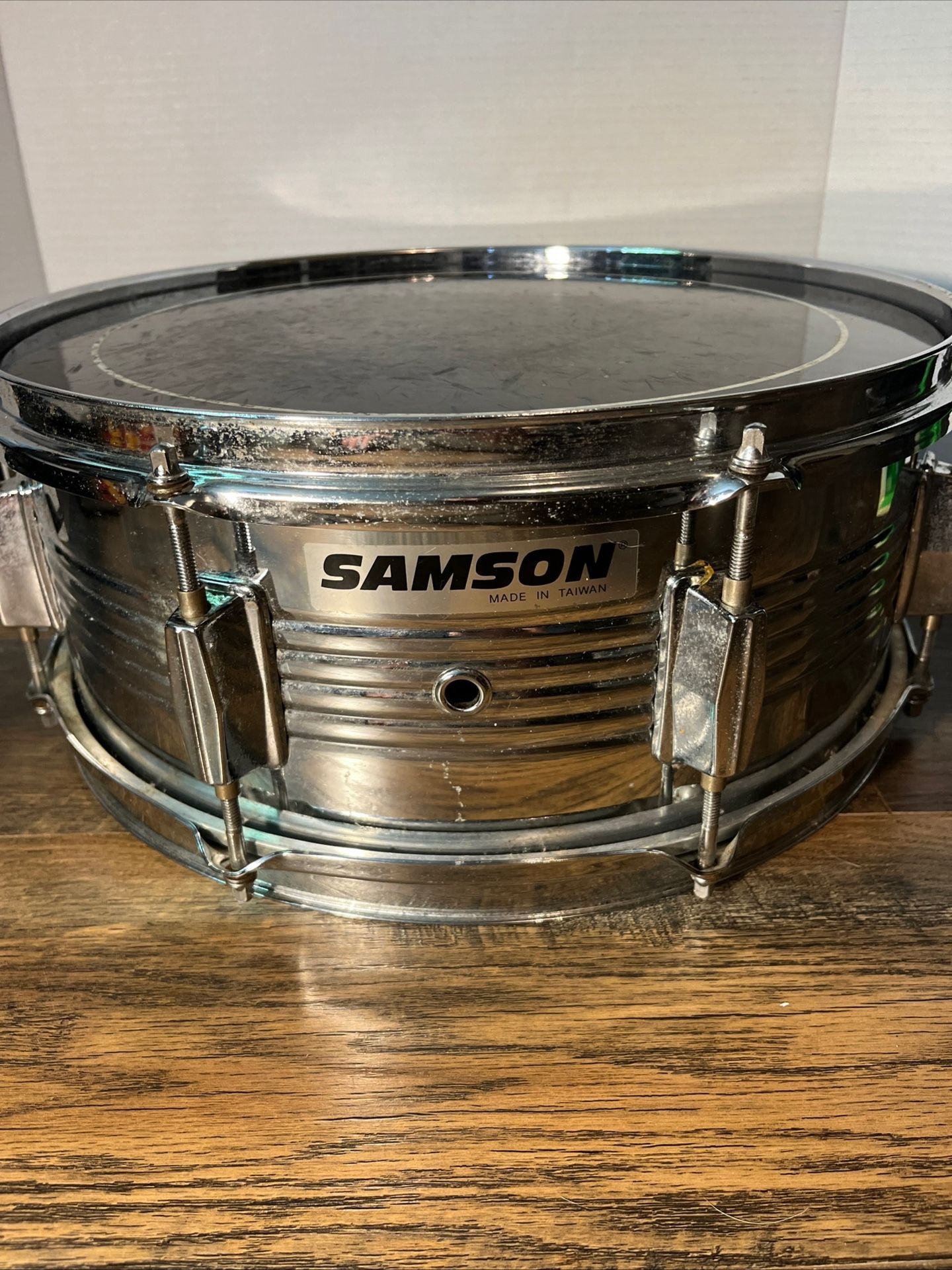 Samson 14” x 6” Steel Snare Drum Musical Instrument Made In Taiwan