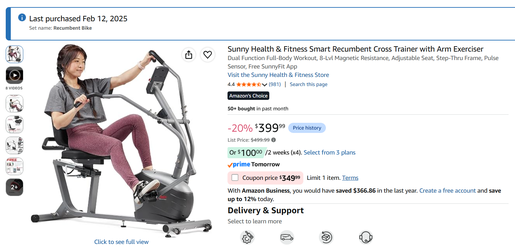 Recumbent bike $125 OBO