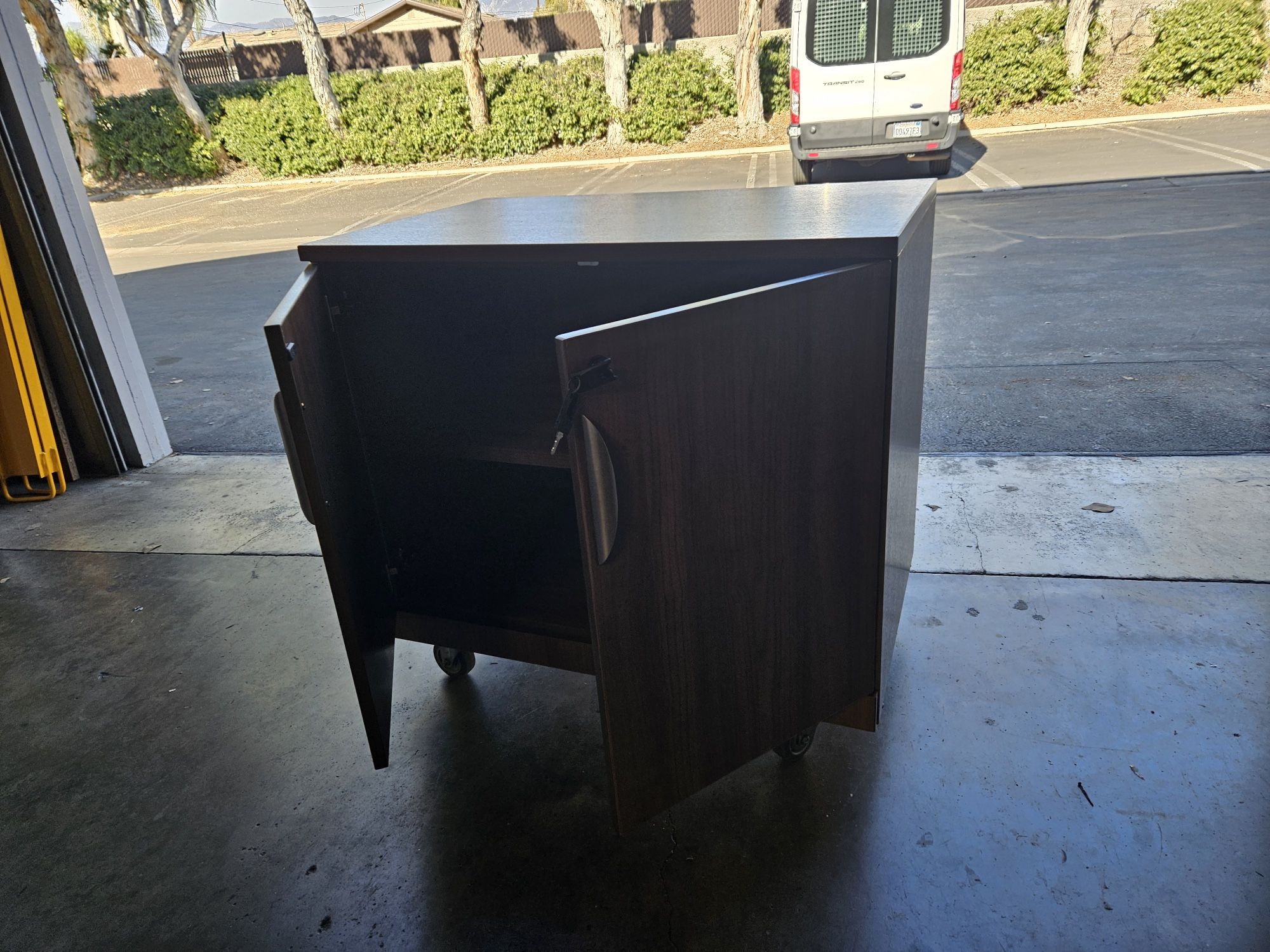 Modern Walnut Cabinet  