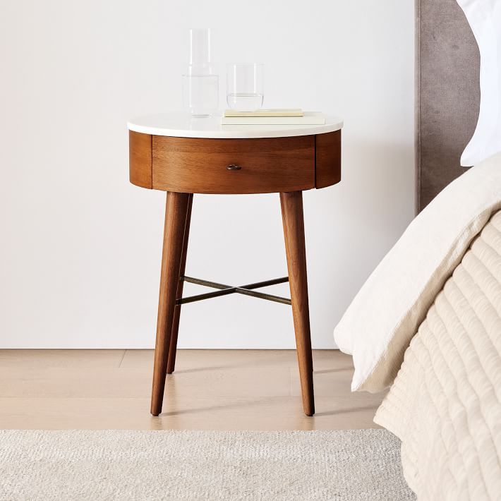 West Elm mid century nightstand