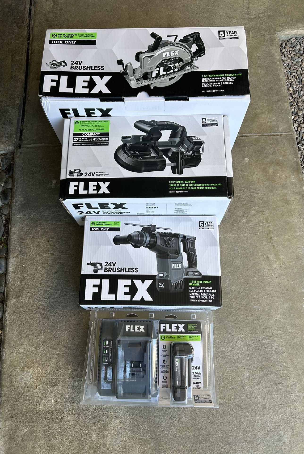 Flex 24v Tools W/ Battery 