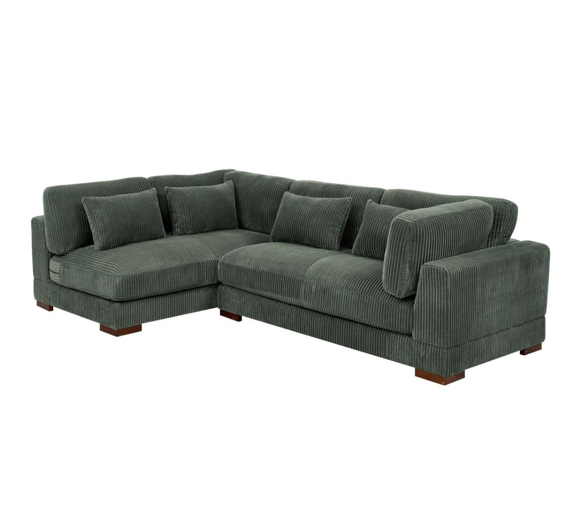 Brand New left Hand Corduroy Couch
