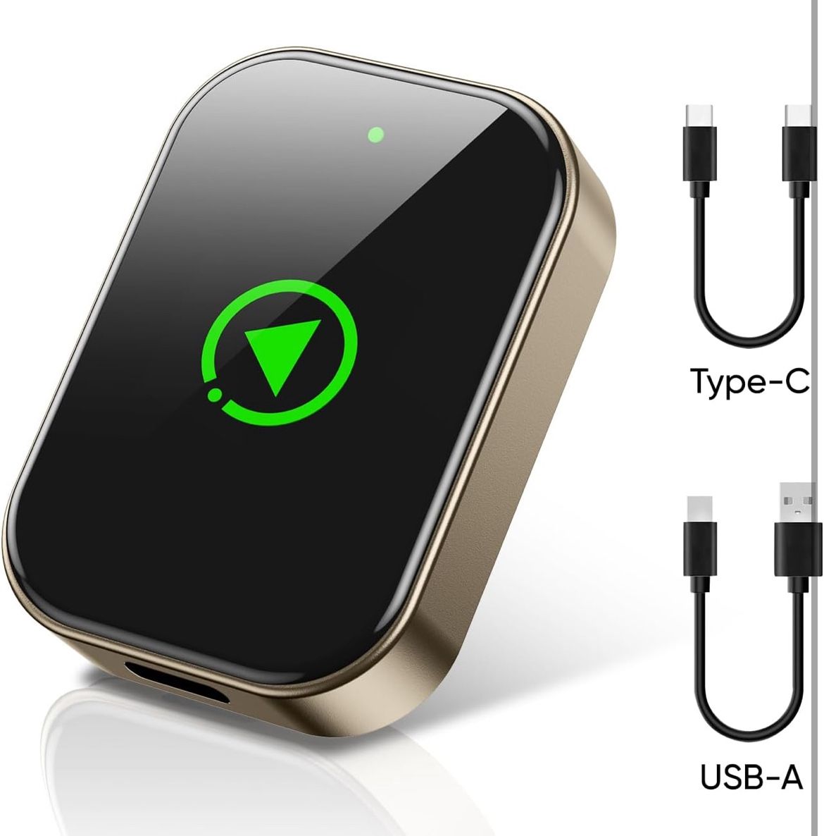 π Wireless Carplay Adapter for iPhone & Android, 2-in-1 Car Play Adapter Used to Convert Wired Connections Into Wireless, Compatible with Car's Wired