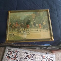 Very Old Fox Hunting With Frame