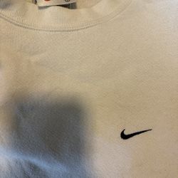 Nike Crewneck Sweatshirt White Size Small 