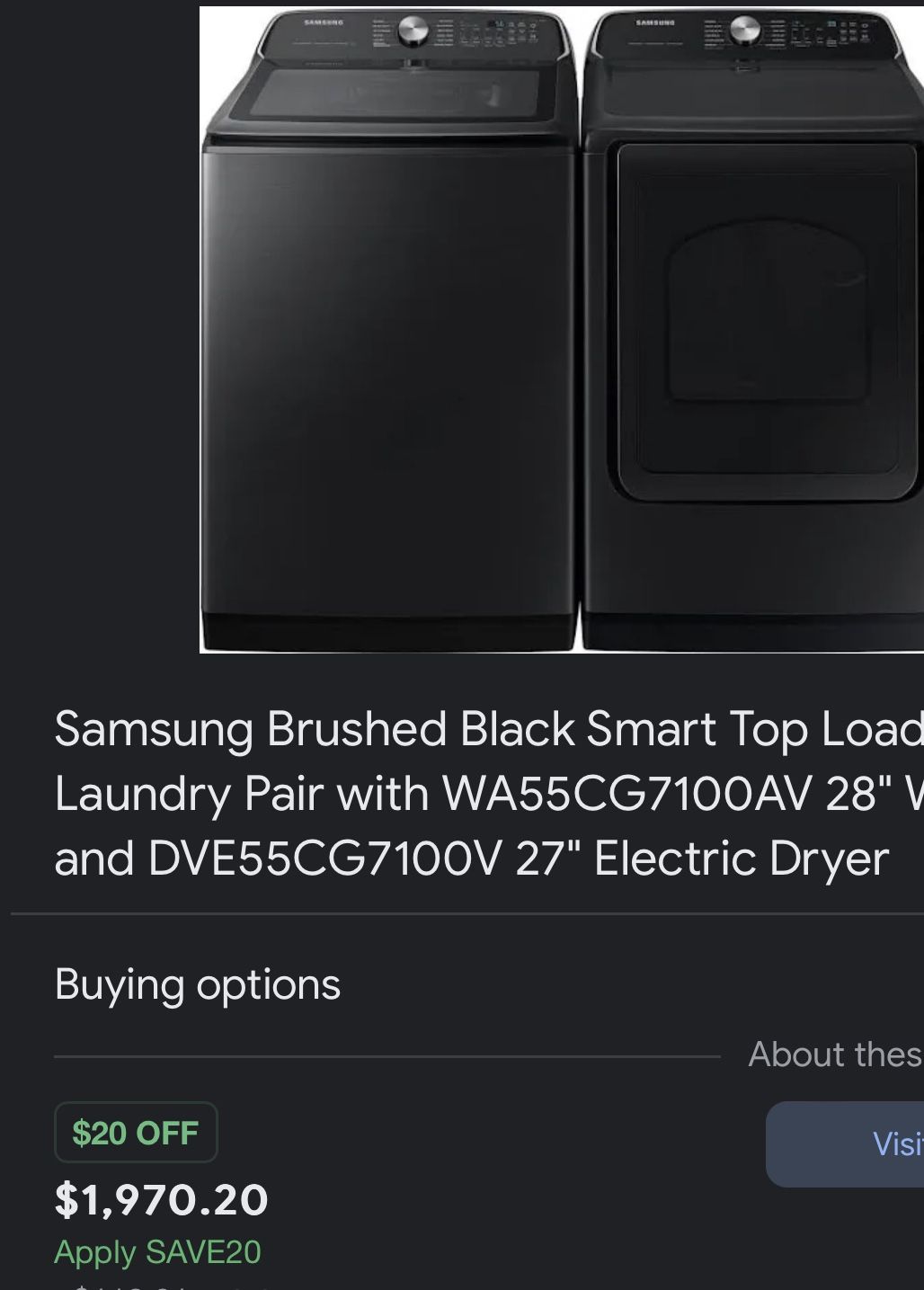 Samsung Washer And Dryer