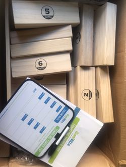 Giant Tumbling Timber Toy - 60 Jumbo Wooden Blocks Floor Game for