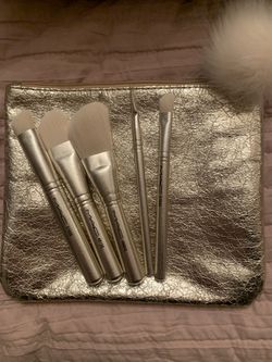 Set of brand new never used Mac brushes with bag